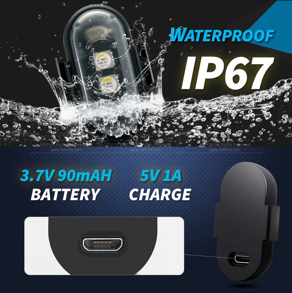 Universal Motorcycle Wireless Lights LED