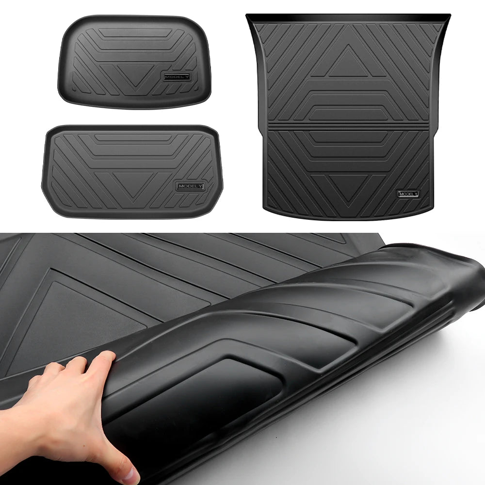 Trunk Mats Storage Pads Cargo Tray For Tesla Model Y