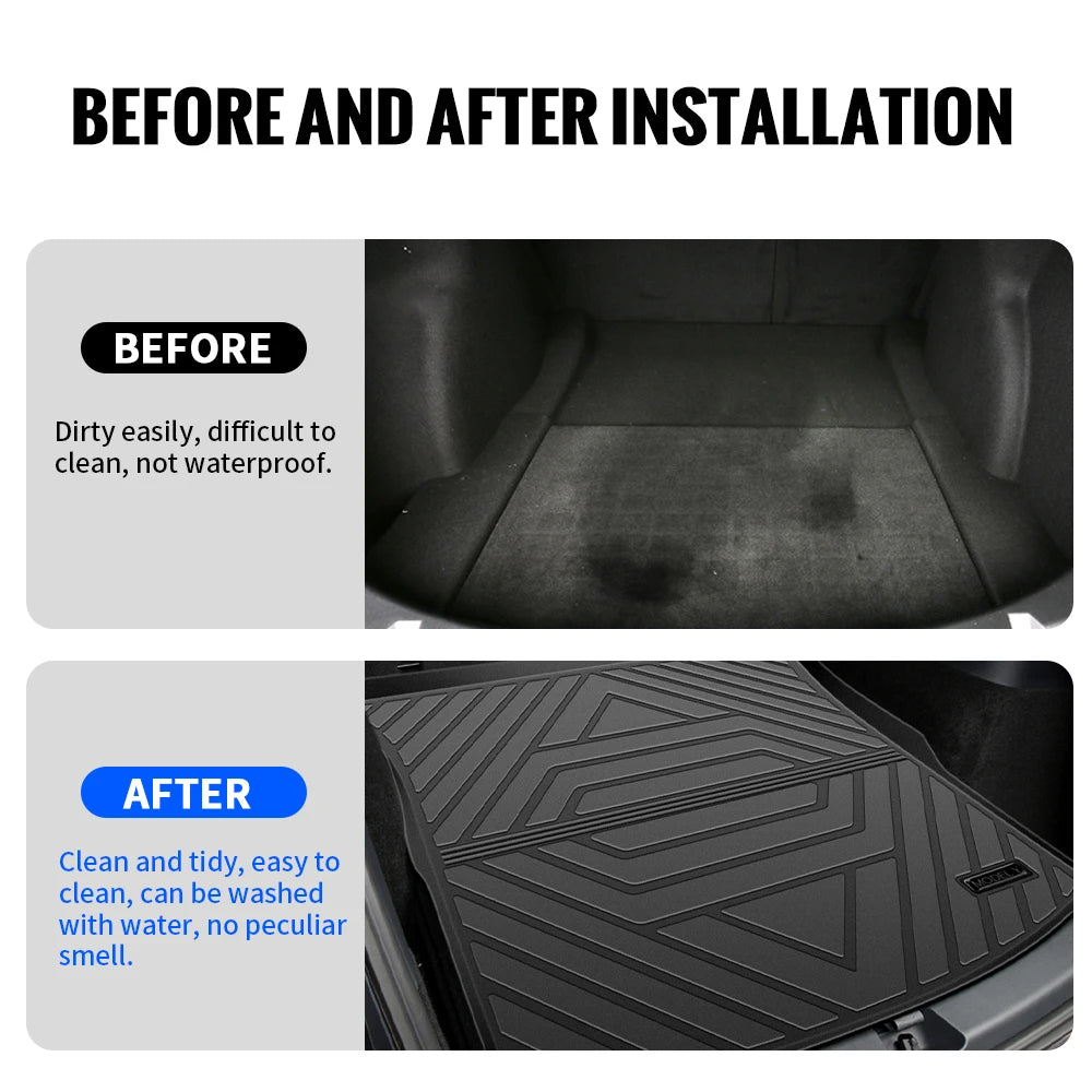 Trunk Mats Storage Pads Cargo Tray For Tesla Model Y