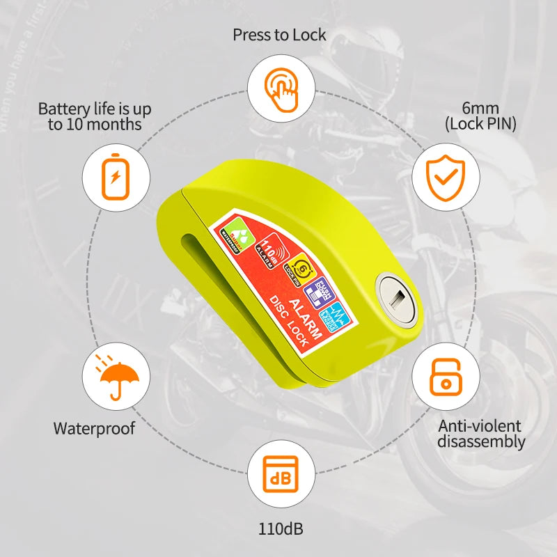 Universal Motorcycle Lock Alarm System