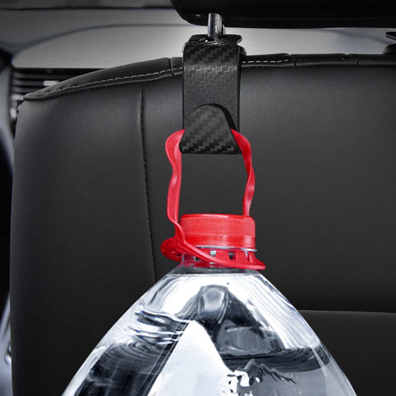 Universal Carbon Fiber Hook Car Seat (4PCS)