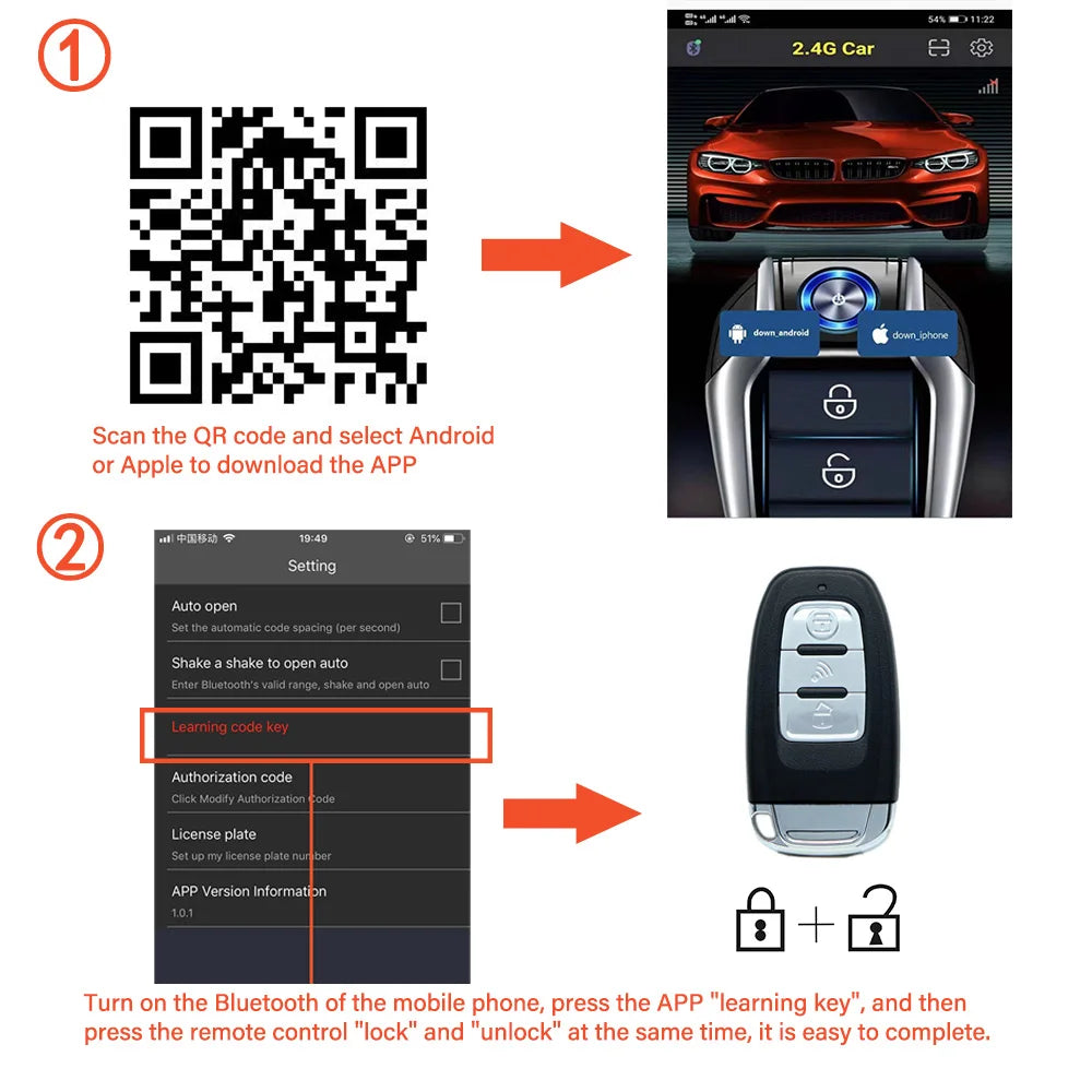 Universal Remote Starter and Car Alarm System