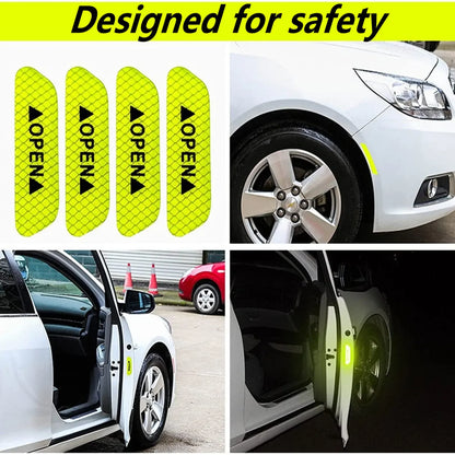 Universal Night Reflective Car Door Sticker For Safety Opening