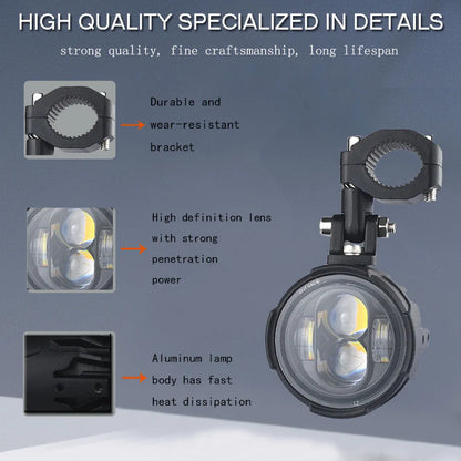 Universal Motorcycle Headlight Fog Lamp