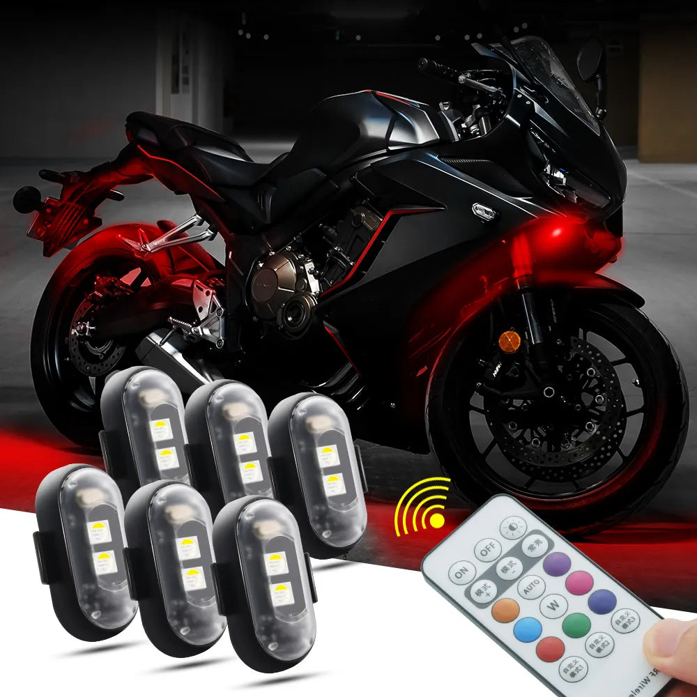 Universal Motorcycle Wireless Lights LED