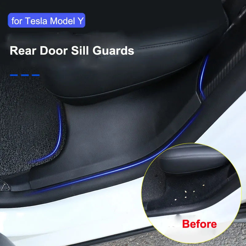 Rear Door Sill Guards For Tesla Model Y (2PCS)