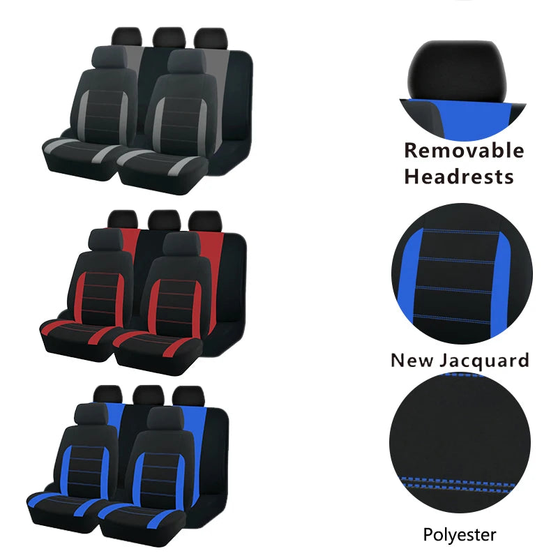 Universal Sport Car Seat Protector Set