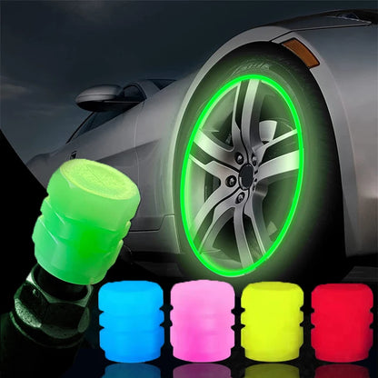 Universal Luminous Valve Caps (4PCS)